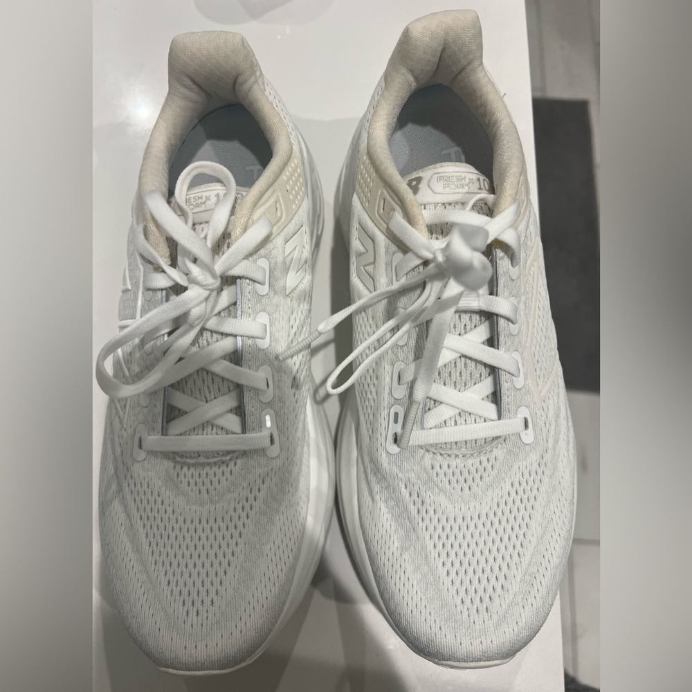 New Balance White Athletic Sneakers
